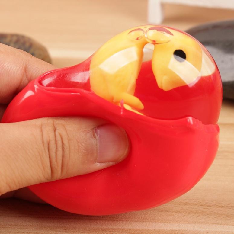 Trứng Bóp Trút Giận Khủng Long 2 Lớp Gudetama Squishy Xả Stress Giảm Căng Thẳng Cực đáng yêu mochi