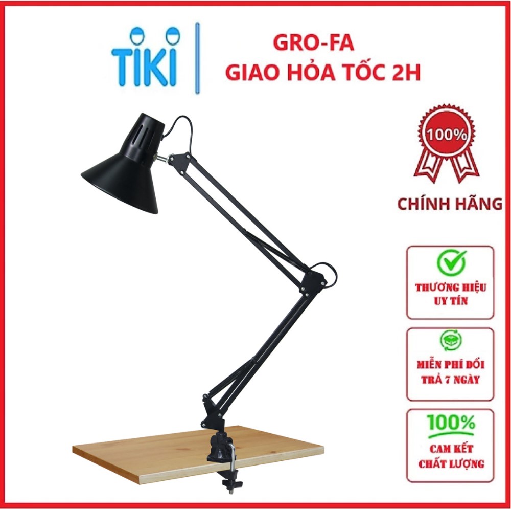 Đèn Để Bàn, Đèn Học Chống Cận Xoay 360 - Kèm Kẹp Bàn chống xê dịch - Chính hãng
