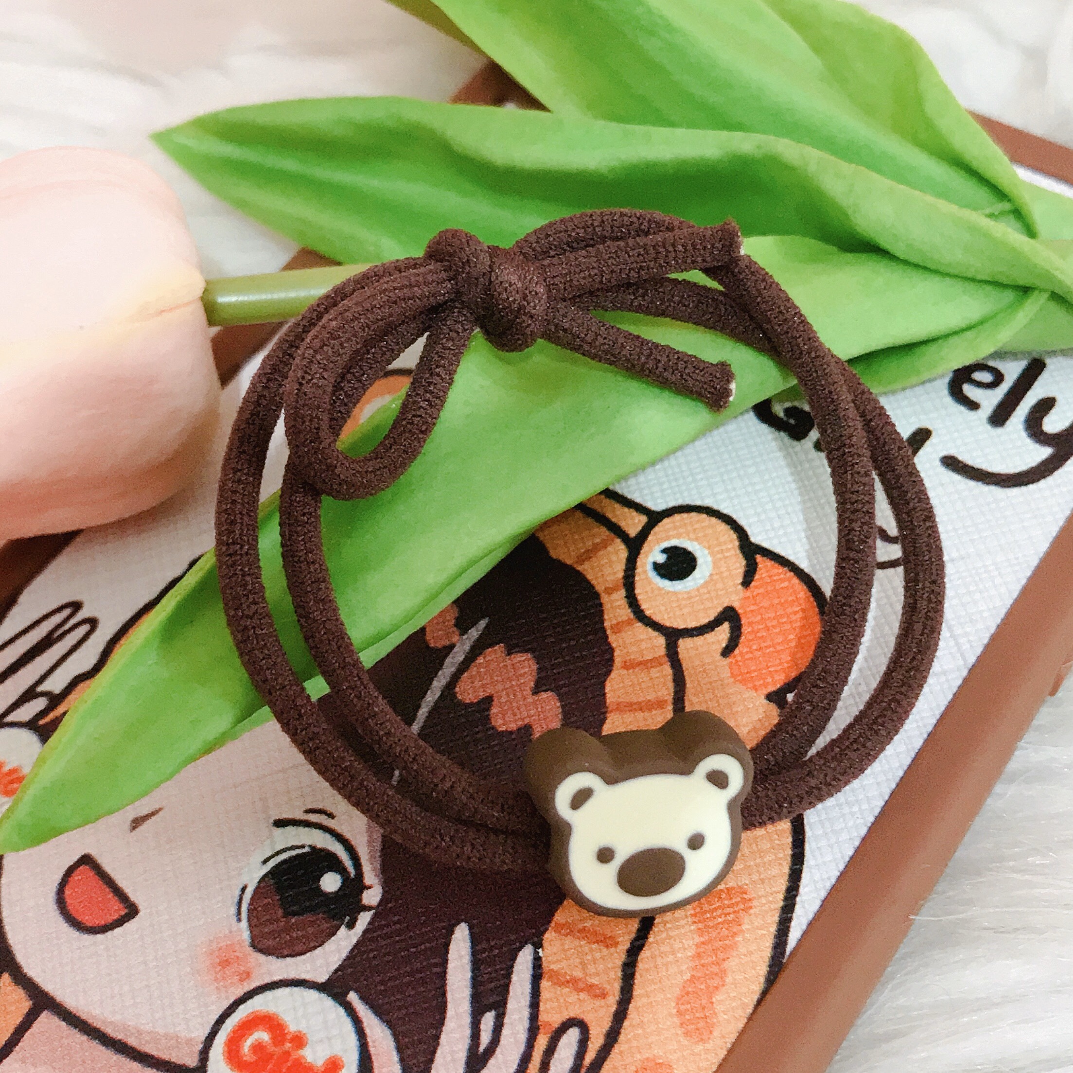 Dây Buộc Tóc Hình Gấu Nhỏ Xinh Xắn Kiểu Hàn Quốc Cho Bạn Gái