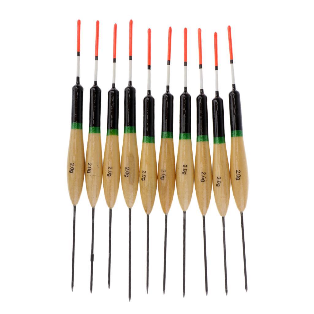 10Pcs Fishing Bait Indicator Float Bobbers Rock Fishing Saltwater