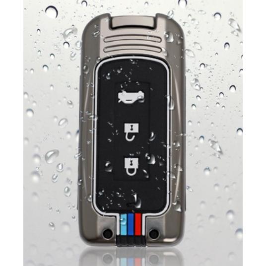 Ốp bảo vệ chìa khóa mitsubishi, bọc chìa khóa mitsubishi outlander, xpander, attrage, triton, pajero chất liệu kim loại