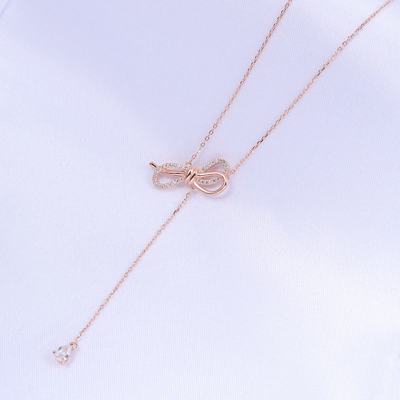 Dây chuyền nơ cách điệu nữ tính