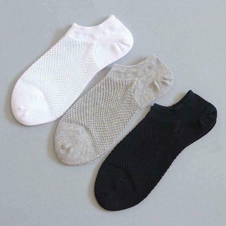 Combo 10 đôi tất nam thông hơi, vớ nam đi mùa hè mẫu mới