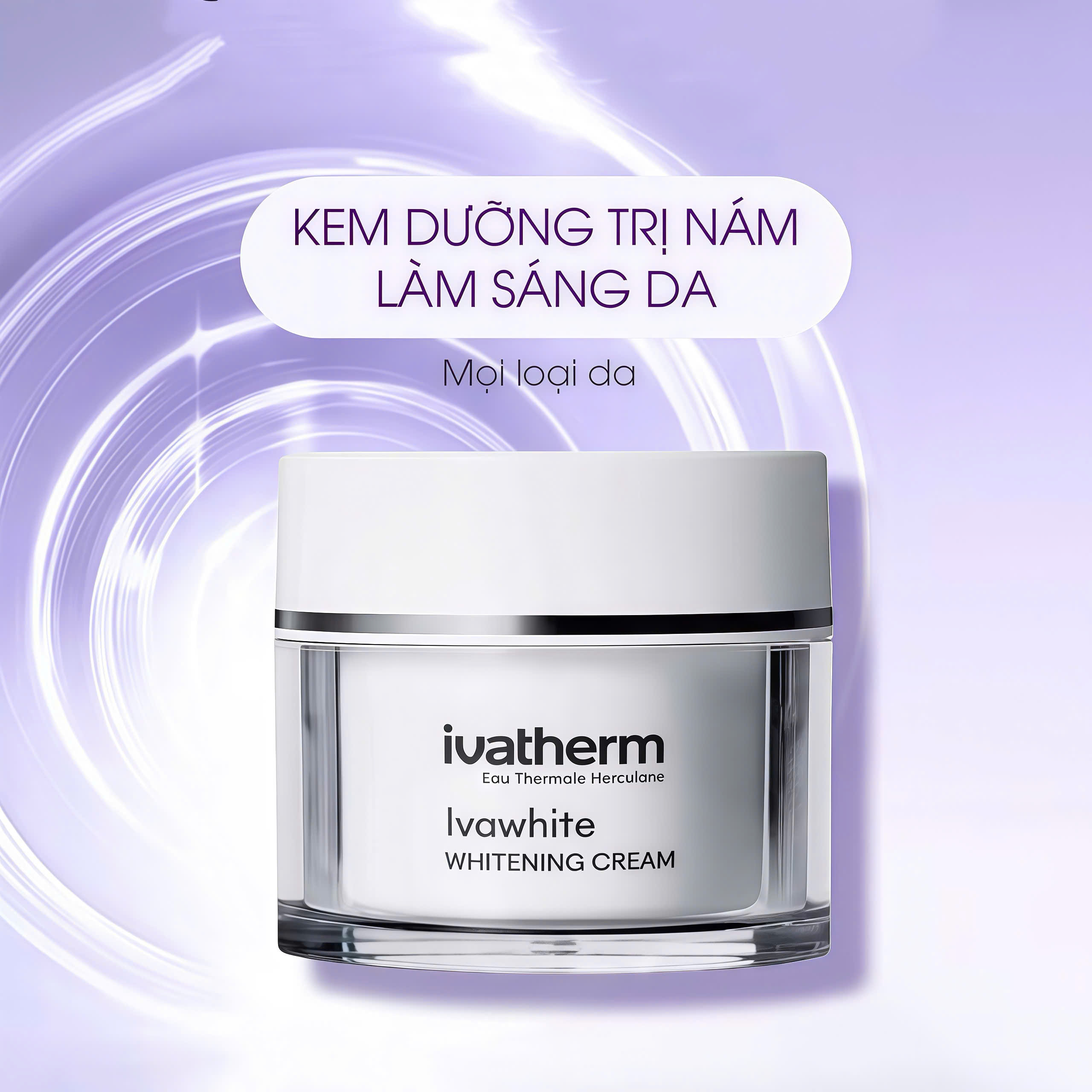 Kem dưỡng giảm nám sáng da Ivawhite Whitening Cream – Ivatherm 50ml