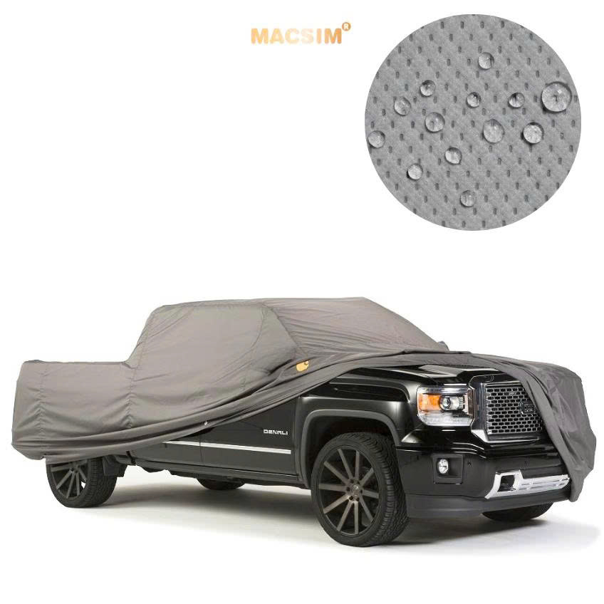 Bạt phủ ô tô chất liệu vải không dệt 3 lớp cao cấp thương hiệu MACSIM cho xe ô tô Ford Raptor- màu ghi