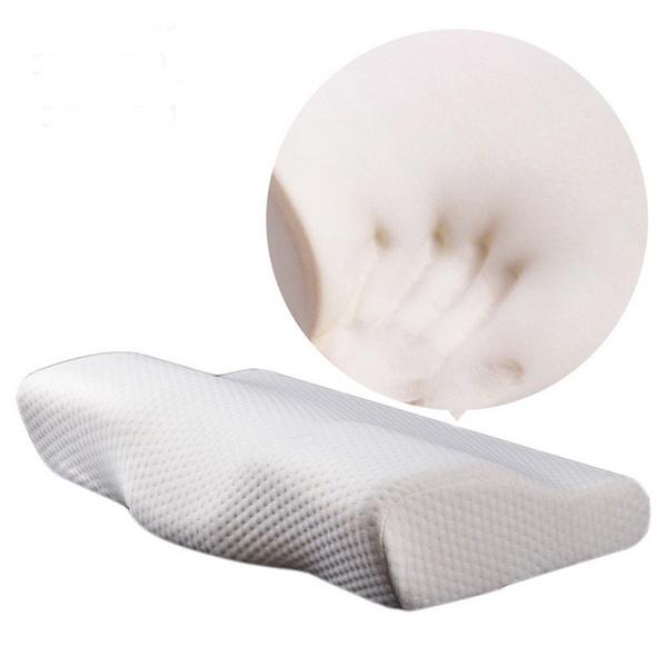 Chậm Xốp Định Hình Gối Cổ Tử Cung Đường Viền Gối Cho Đau Cổ Chống Ngáy Chống Mặt Đèn Ngủ Gối Có Thể Giặt Gối