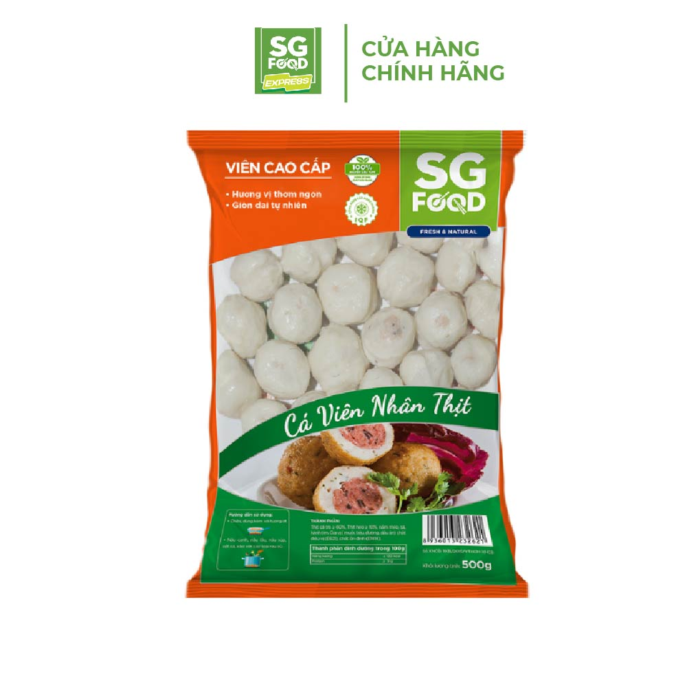 Cá Viên Nhân Thịt SG Food Gói 500g