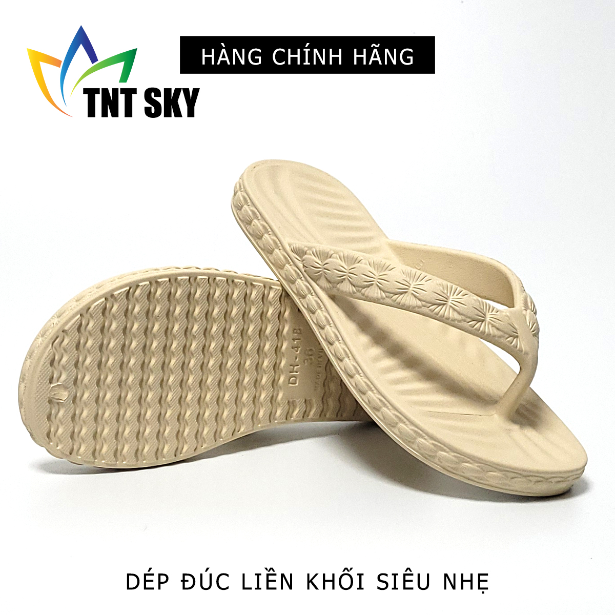 Dép Nữ Xỏ Ngón Đúc Liền Khối Siêu Nhẹ - Hàng Chính Hãng - TK418