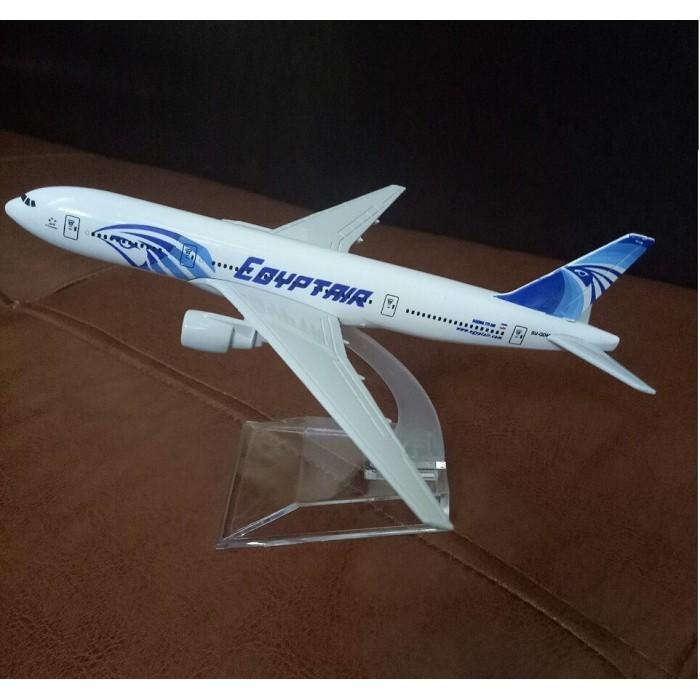 Mô hình máy bay tĩnh B777 Egypt Airlines 16cm