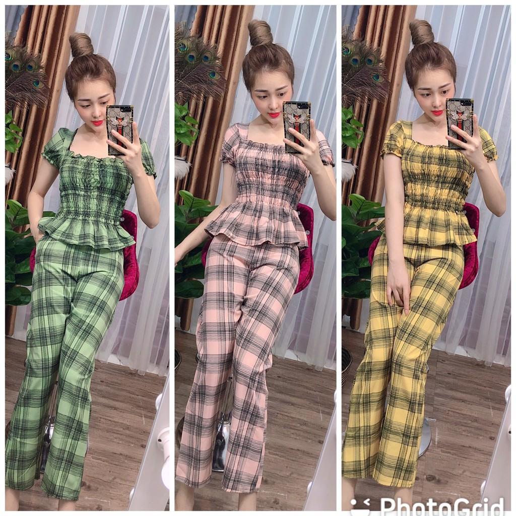 Set đồ bộ mặc nhà chất liệu lụa mềm mịn-