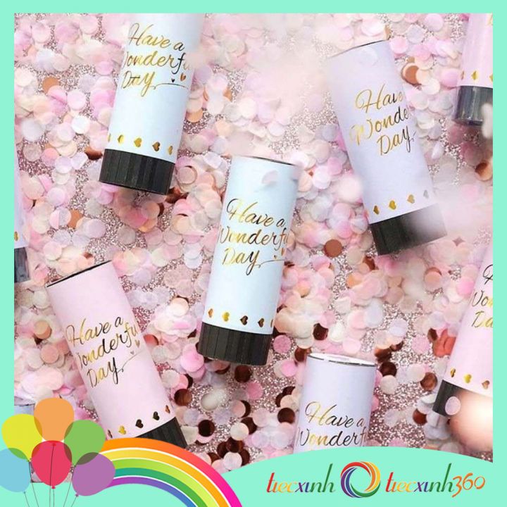 Ống phụt giấy Confetti Popper (màu ngẫu nhiên)