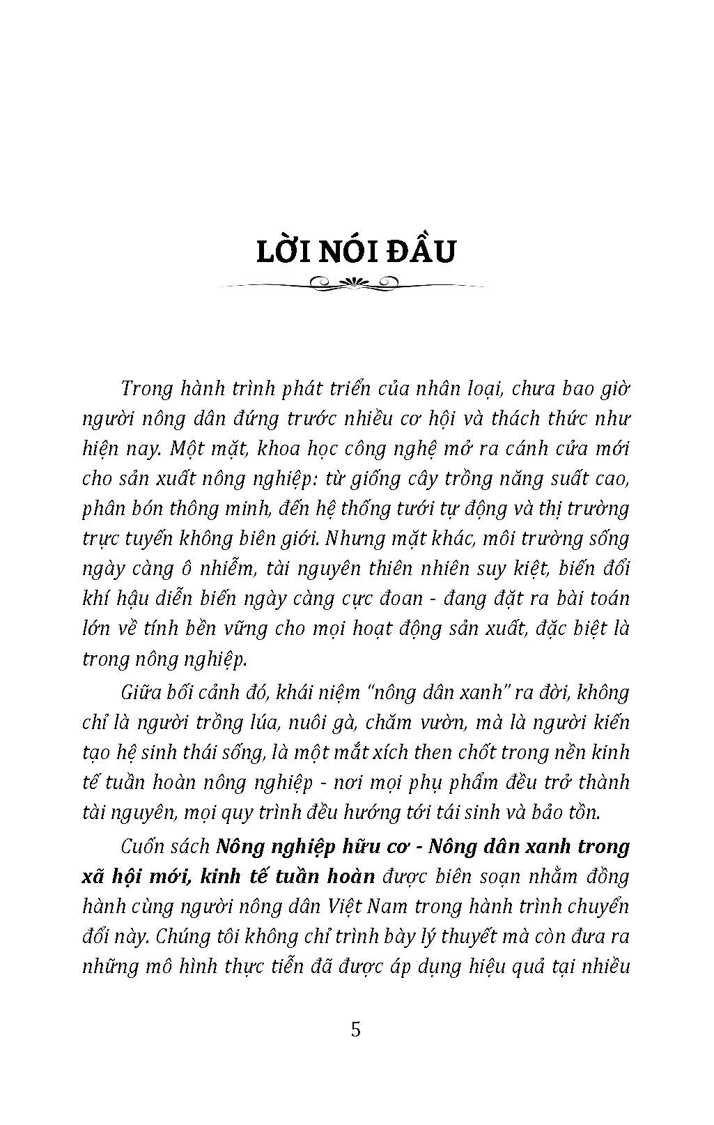Nông Nghiệp Hữu Cơ - Nông Dân Xanh Trong Xã Hội Mới, Kinh Tế Tuần Hoàn