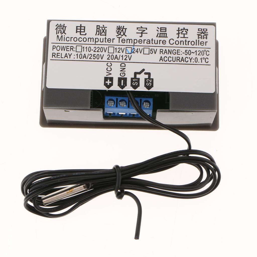 W3230 -50~120°C Mini Temperature Sensor Controller Regulator Switch 24V