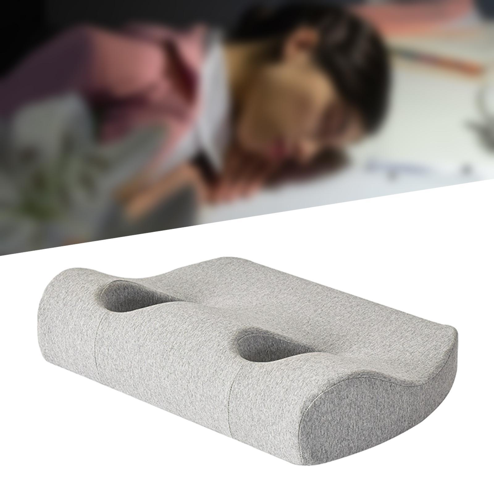 Pillow with Ear Hole Sleeping Pillow for Headphones Stomach Sleeping Earbuds