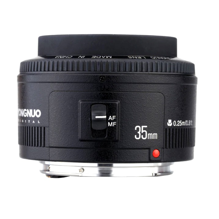 Ống kính Yongnuo YN35mm F2.0 cho Canon kèm lens hood ES-62- Hàng nhập khẩu