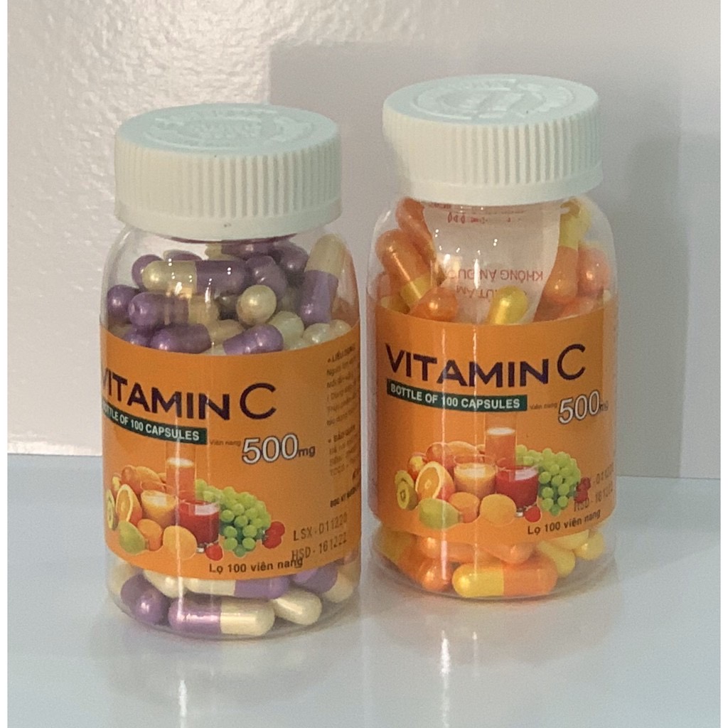 Vitamin C Vinapharco, lọ 100v, tăng cường sức đề kháng, làm bền mạch máu