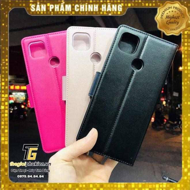 Bao da dạng ví Xiaomi Redmi 9C hiệu Hanman có quai cài