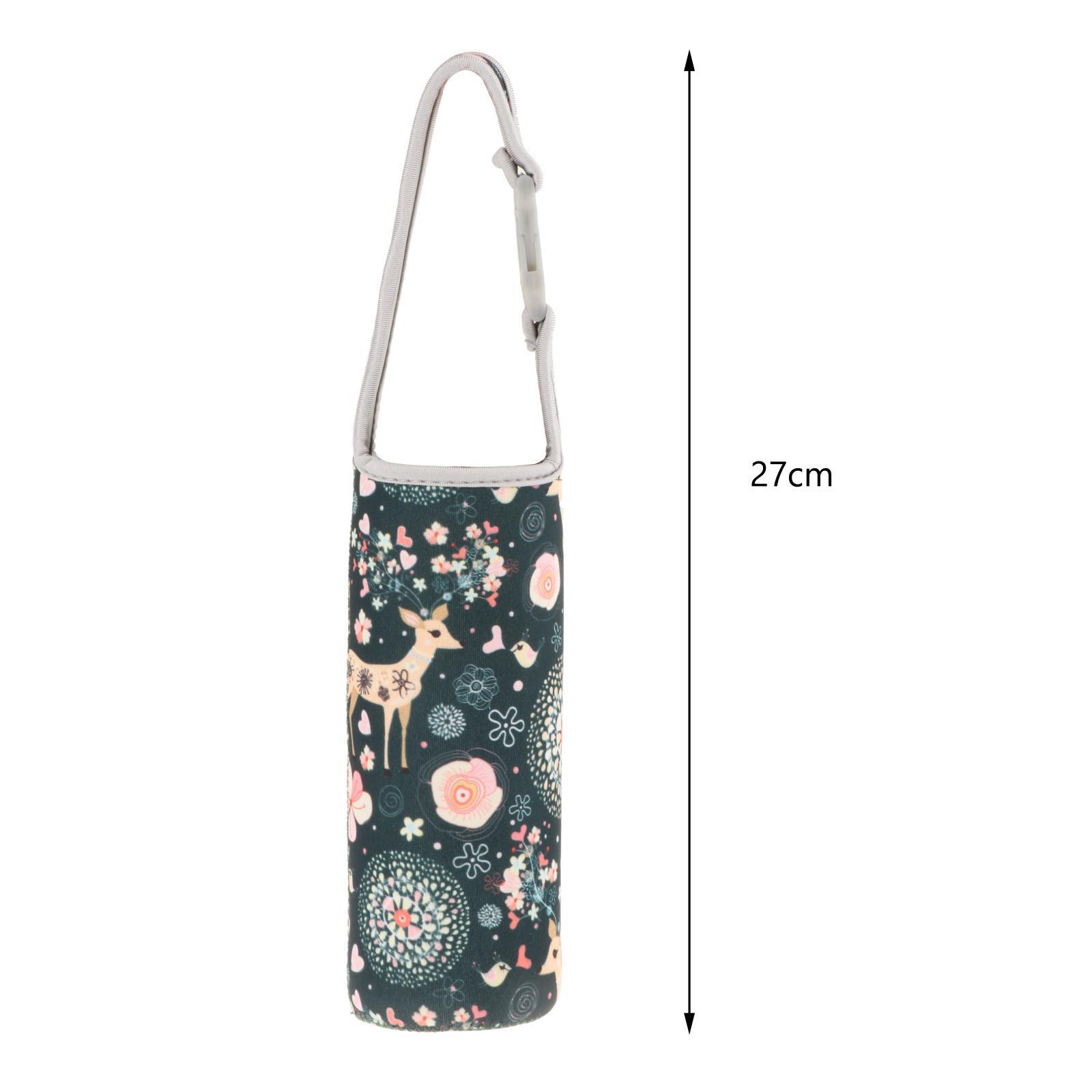 Water Bottle Sleeve Dustproof Bottle Cup Carrier Pouch for Gym Camping