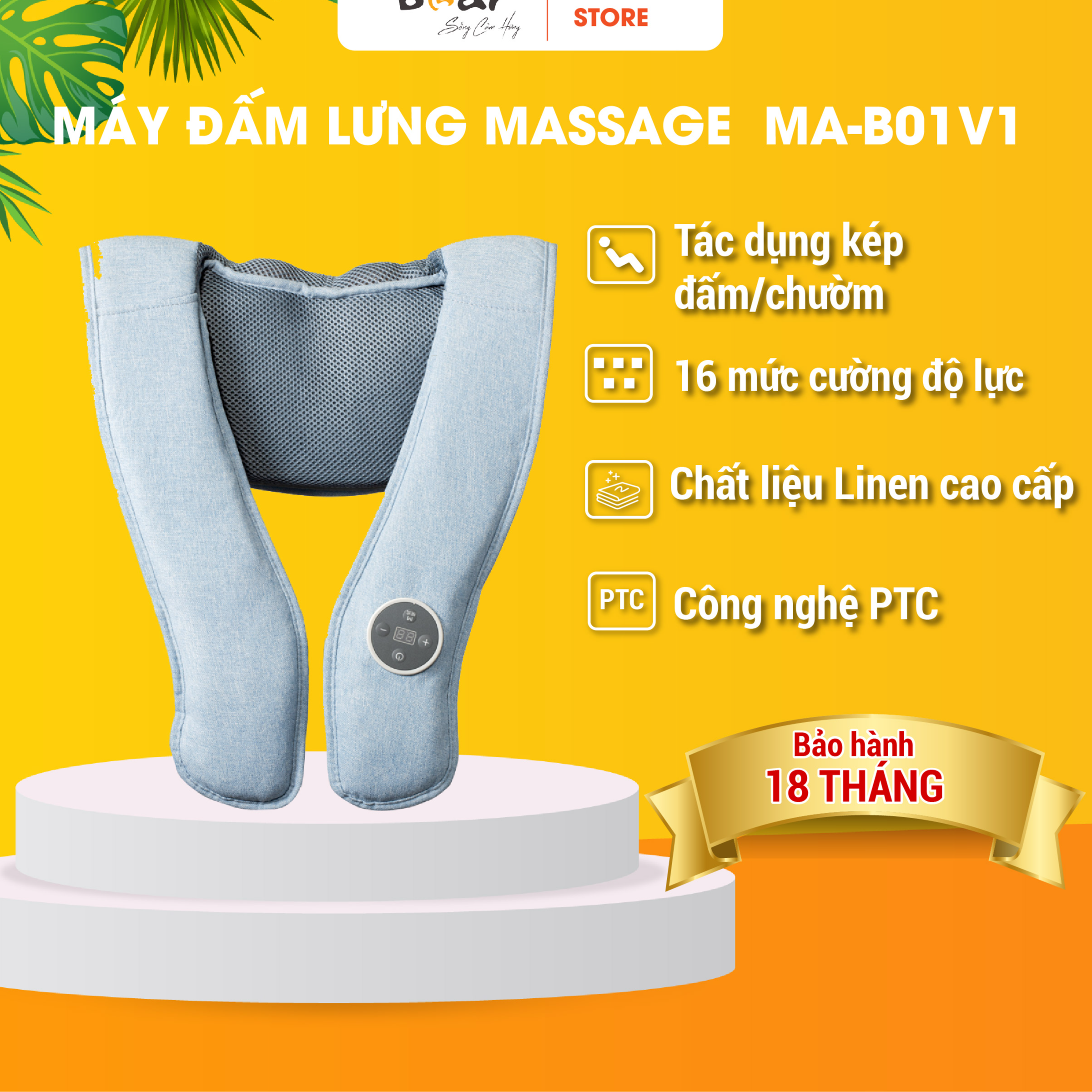 Máy Đấm Lưng Bear AMQ-A01X1 (MA-B01V1) - Hàng Chính hãng