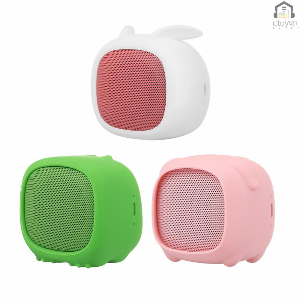 Loa Bluetooth mini hình thỏ dễ thương kèm mic cho điện thoại iPhone