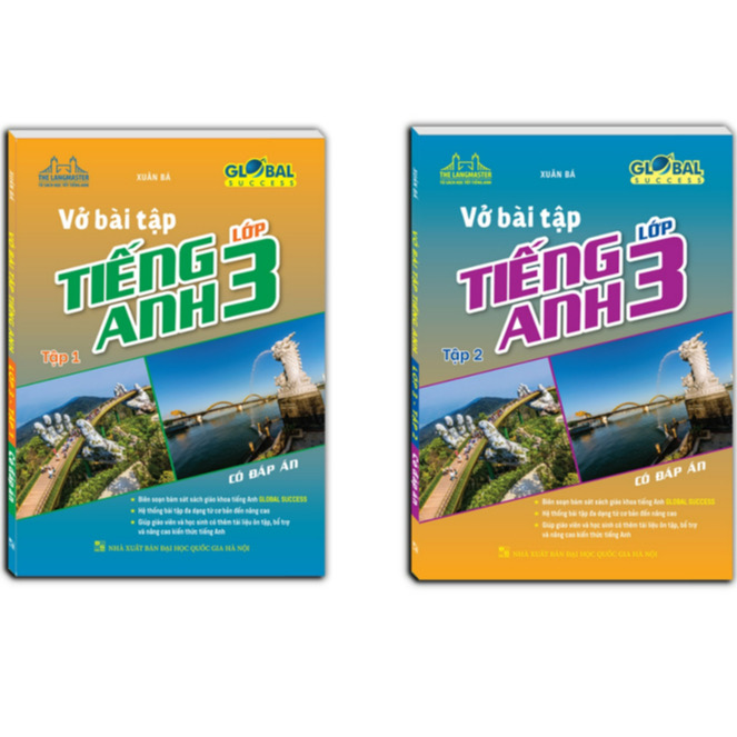 Sách - (Combo ) GLOBAL SUCCESS - Vở bài tập tiếng anh lớp 3 tập (có đáp án)