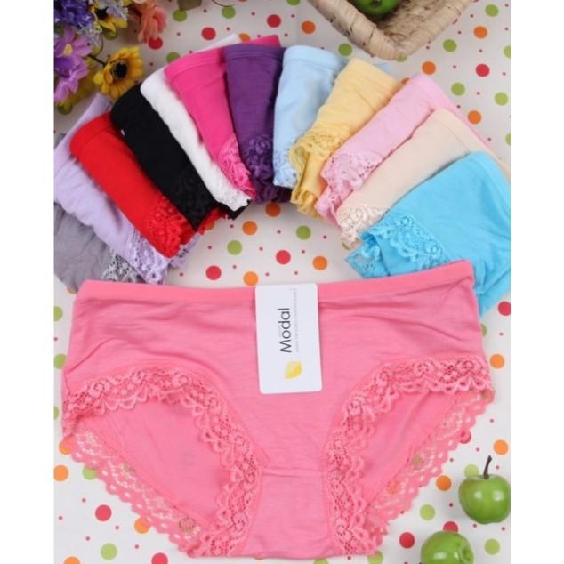 QUẦN LÓT NỮ COTTON VIỀN REN MODAL CAO CẤP-HOT