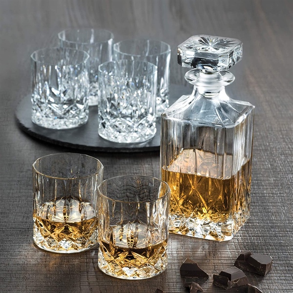 Bộ 1 Bình Rượu 750 ml và 6 Ly Rượu 300 ml Thuỷ Tinh Pha Lê Ý RCR - Opera Set