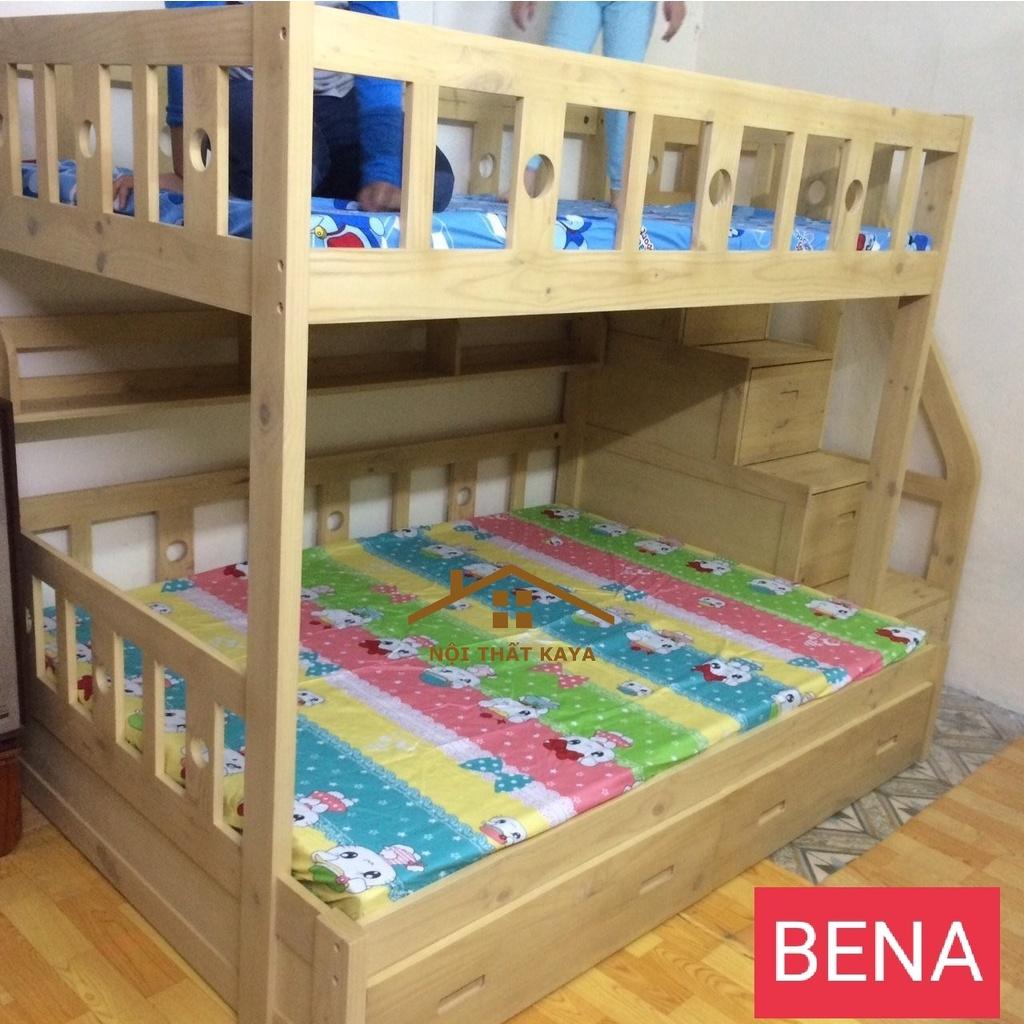 BENA – Giường 2 tầng + 2 Hộc Kéo 1m2 - 1m4