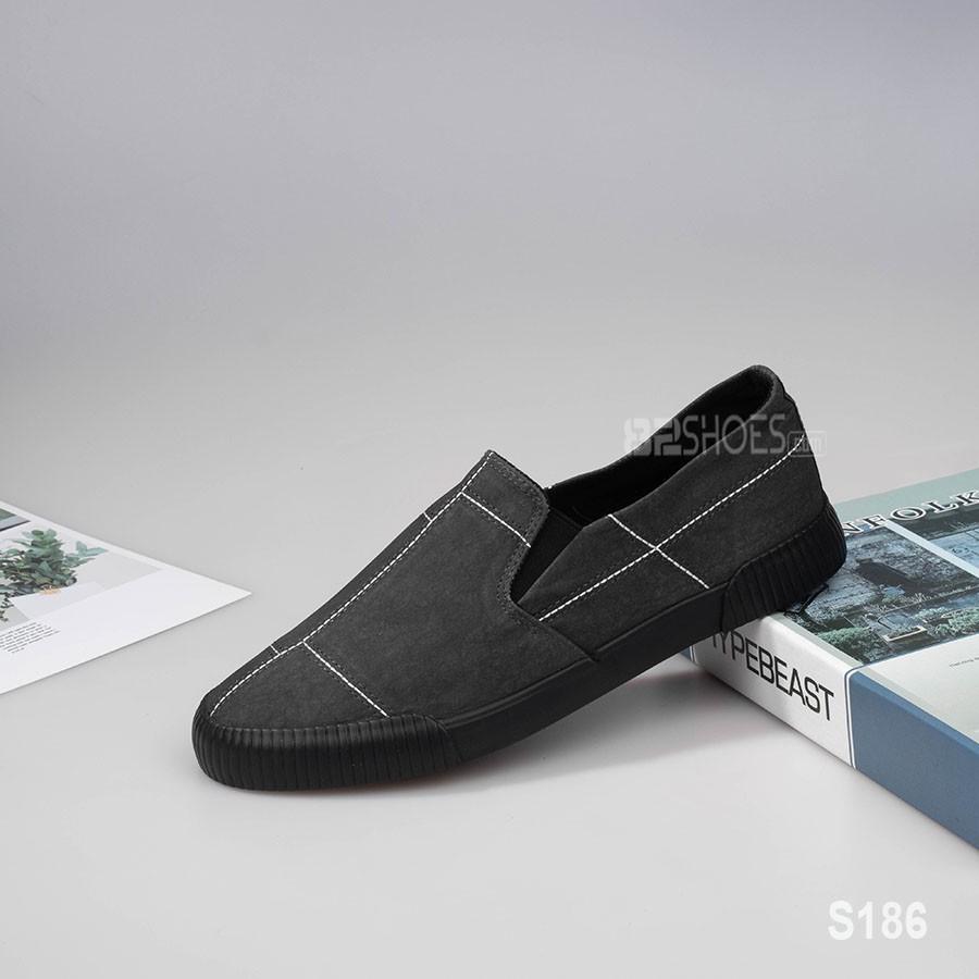 Giày lười nam - Slip on nam vải - Mã S186