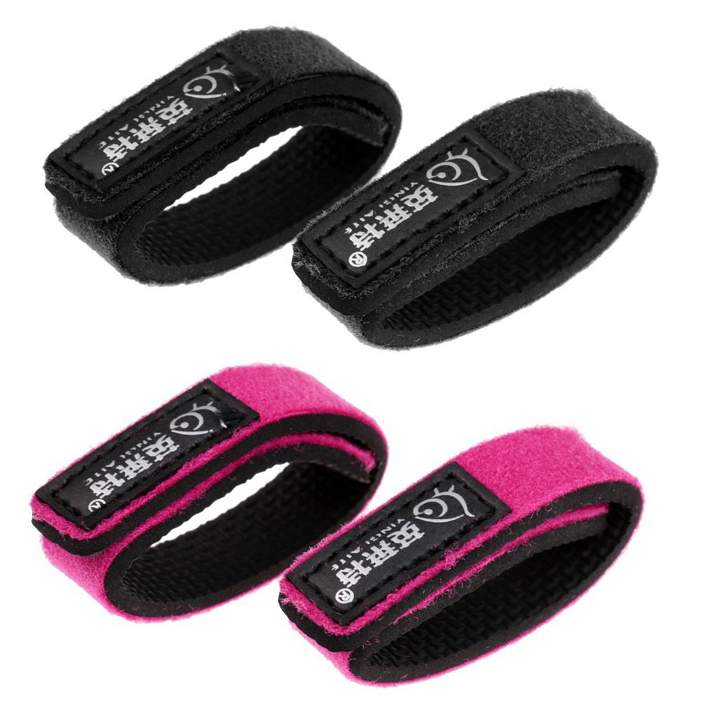 4pcs Fishing Rod Belts Wrap Bands Pole Straps Ties Pole Holders Red & Black