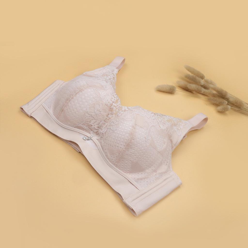 Áo Lót Nâng Ngực Nữ Không Gọng Bra Đệm Mút Mềm Dày LUPERI LUAL860 Bản 3 Móc Chắc Chắn Phối Ren Cho Người Ngực Vừa Và Nhỏ