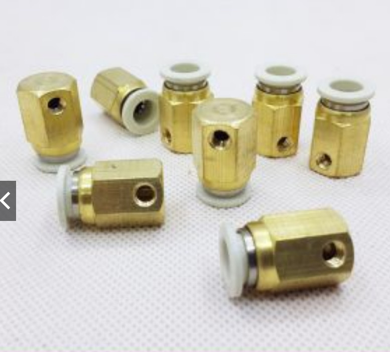 Bộ 10 chiếc đế cuối phun sương chất liệu bằng đồng ống phi 8mm nối đầu phun sương của bộ phun sương làm mát không khí...
