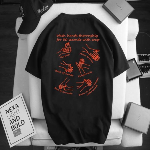Áo thun tay lỡ. Hoạt hình chống dịch. CoolZ phông Unisex nam nữ. Cotton oversize form rộng CZ010