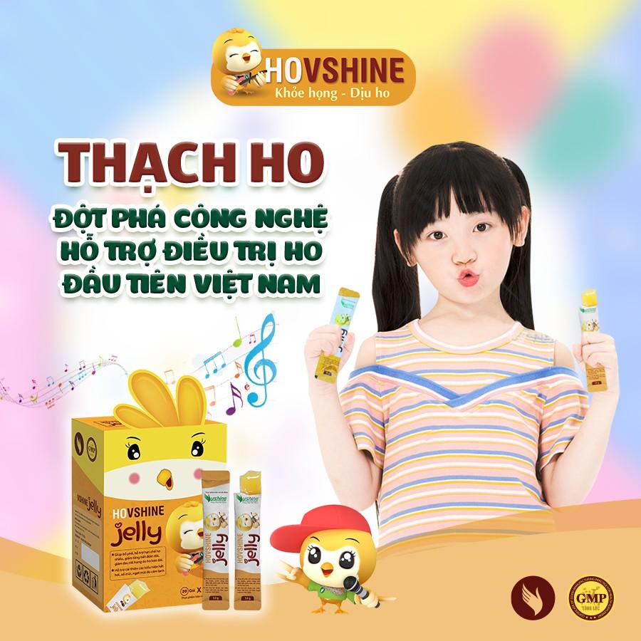 Thạch HO VSHINE JELLY - Bổ phế, hỗ trợ giảm ho cho bé - Hộp 20 gói