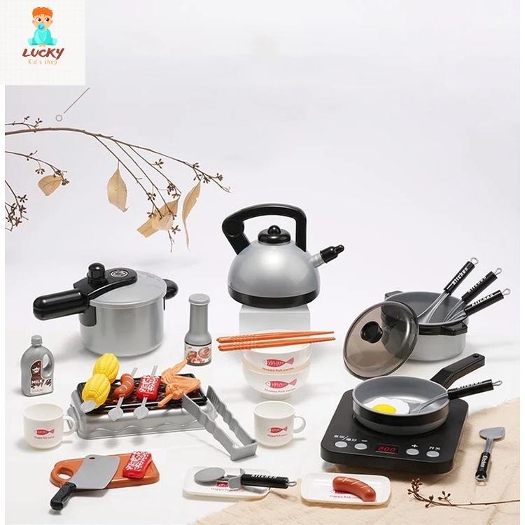 Đồ chơi nấu ăn 36 chi tiết hàng đẹp, nhựa an toàn cho bé thỏa sức sáng tạo_Mini kitchen 36pcs