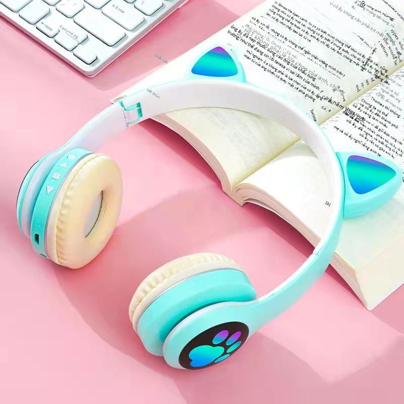 Ưu Đãi Tai Nghe Bluetooth Móng Vuốt Mèo Dễ Thương VIV-23M Tai Nghe Tai Mèo Phát Sáng Tai Nghe Không Dây