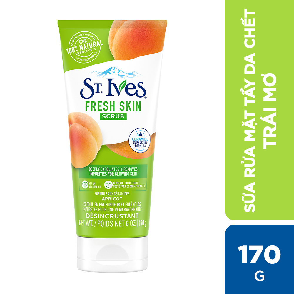 Sữa rửa mặt tẩy tế bào da chết ngừa mụn St.Ives 170g