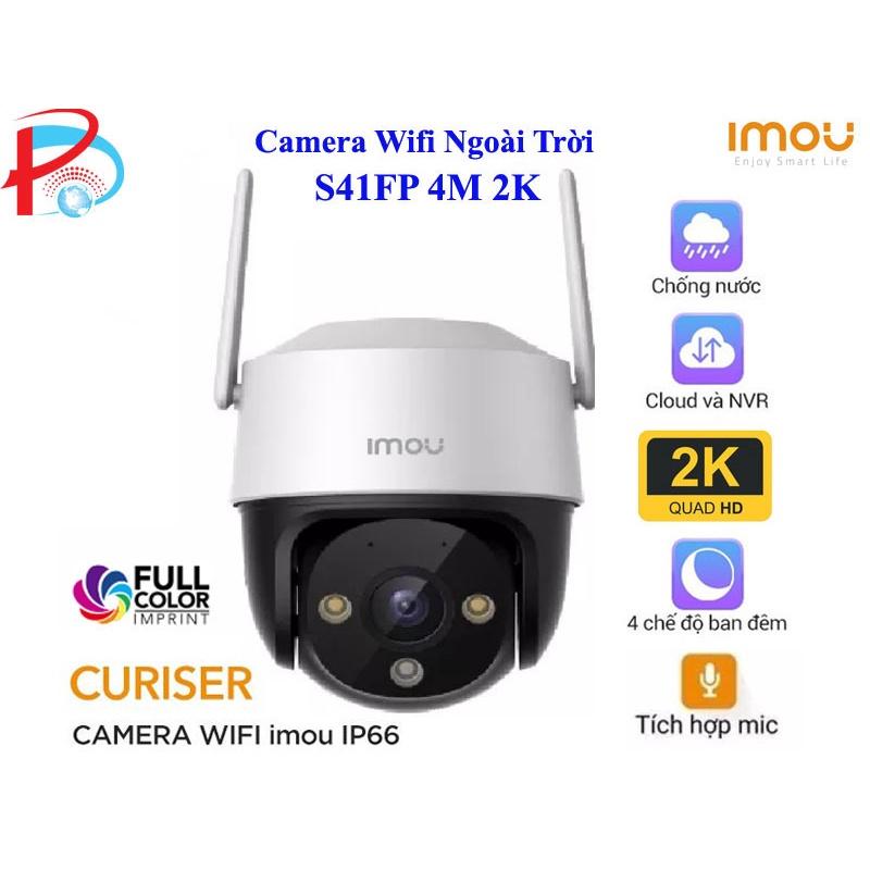 CAMERA WIFI IMOU CRUISER SE S41FP 4M 2K Quay 360 độ, CÓ MÀU BAN ĐÊM - HÀNG CHÍNH HÃNG