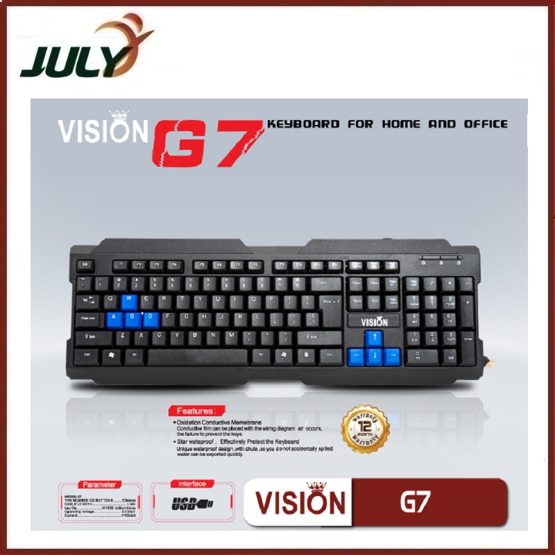 Bàn Phím Chuyên Game Vision G7 - JL - HÀNG CHÍNH HÃNG