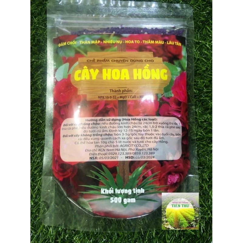 PHÂN BÓN CHUYÊN DÙNG CHO CÂY HOA HỒNG (500gr/gói)