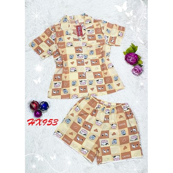 Đồ Bộ Nữ Mặc Nhà Pijama Tiểu Thư Quần Đùi Lụa Thái