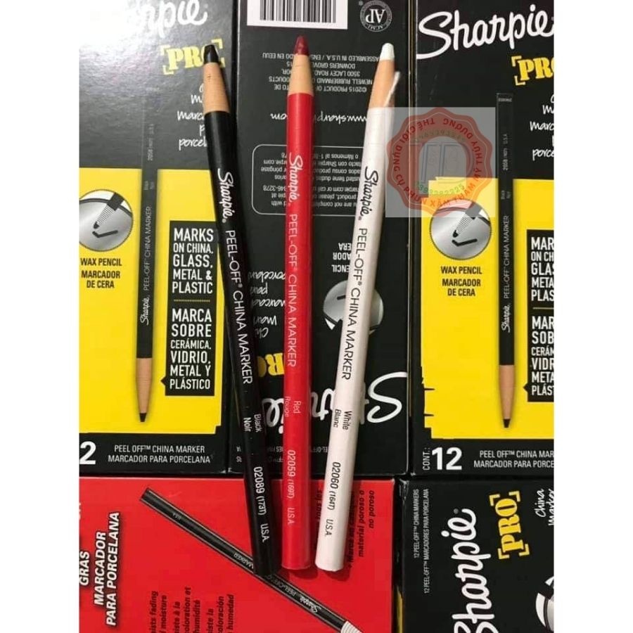 hộp 12c bút Chì Đá Sharpie siêu cứng gẩy sợi định hình lông mày