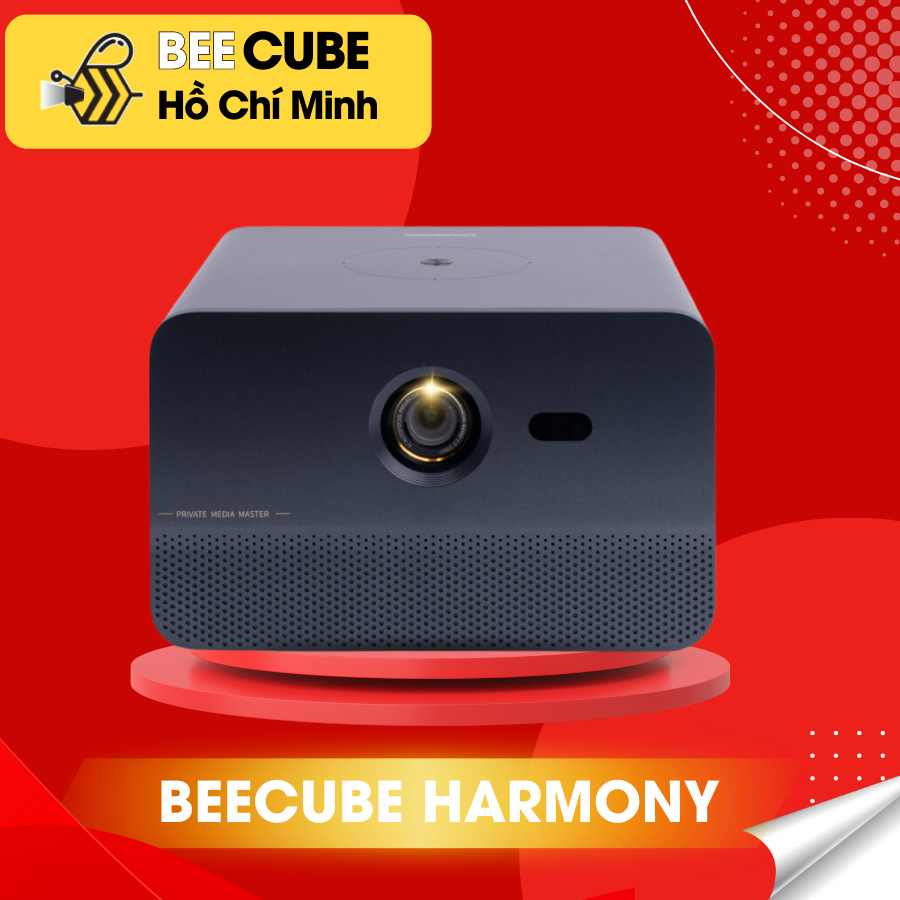 Máy Chiếu Mini Beecube Harmony (2023) - Led DLP Độ Sáng Cực Cao, Cực Nét - Full Kết Nối - Bảo Hành 12 Tháng Hàng Chính Hãng