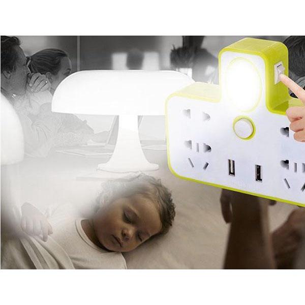 Ổ Điện Đa Năng Có Cổng USB Sạc Điện Thoại Kiêm Đèn Ngủ siêu tiện dụng bảo hành 6 tháng