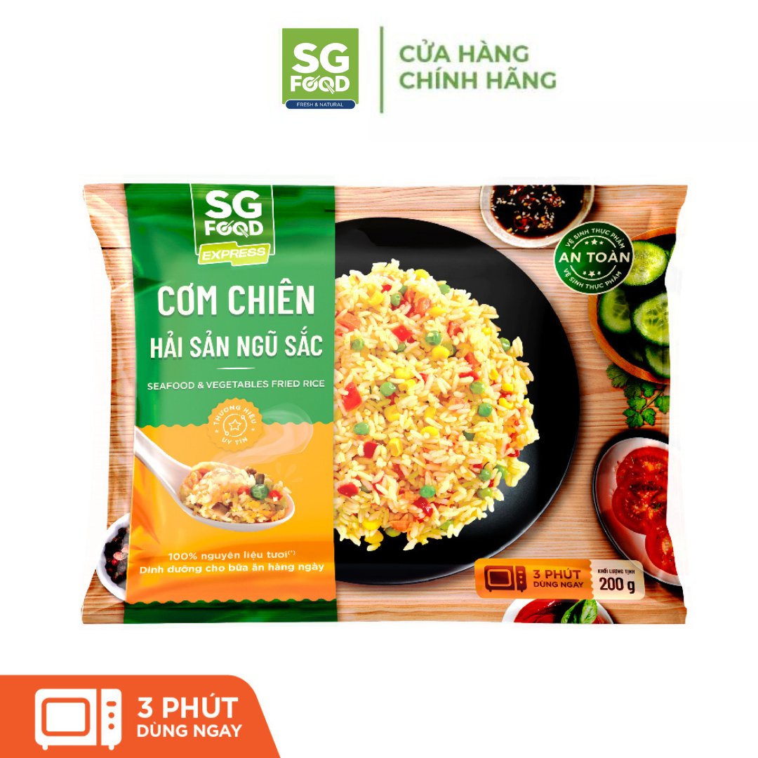 Combo 3 cơm chiên hải sản ngũ sắc Sài Gòn Food 200g