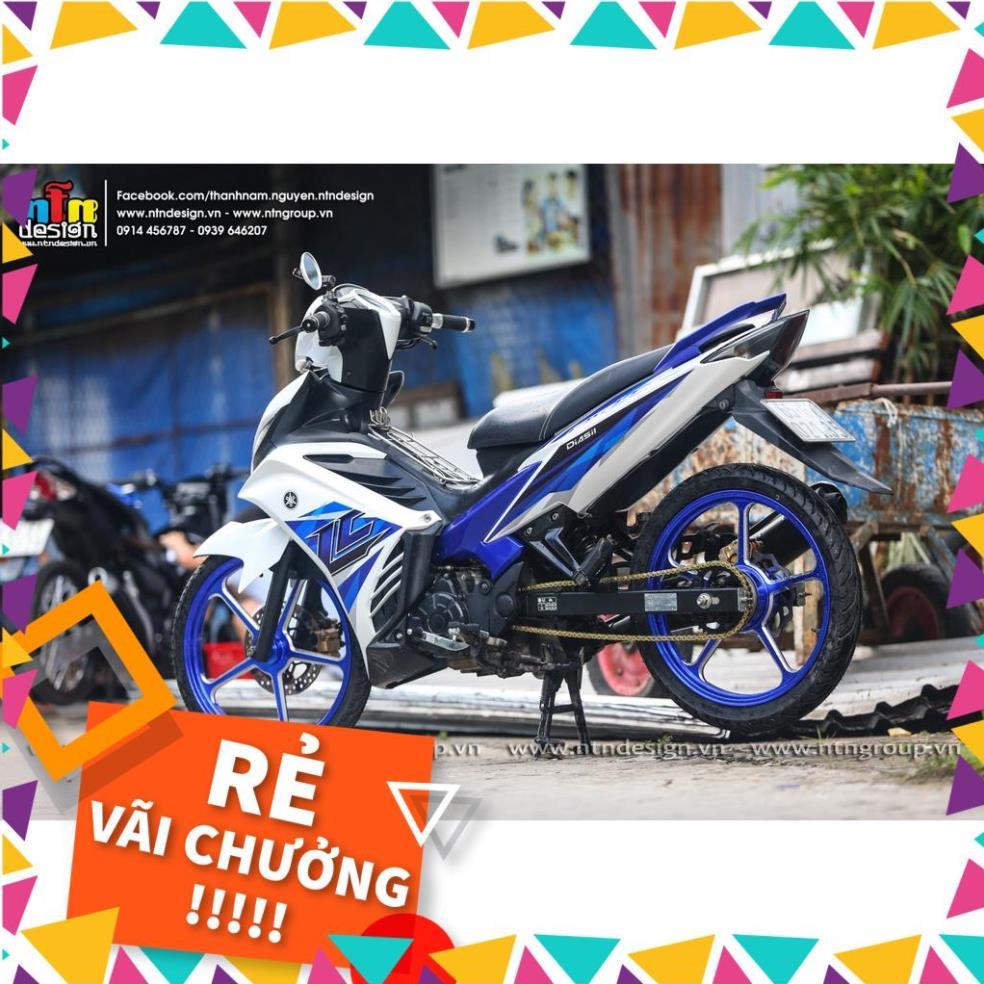 Tem Rời Exciter 135 Mẫu LC 2017 Trắng Xanh GP