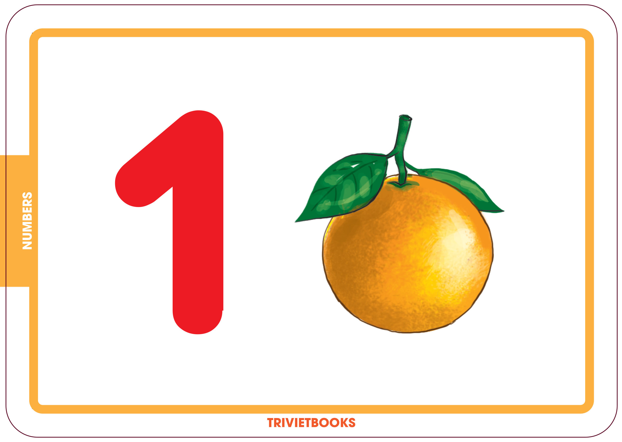 Bộ Thẻ Học Thông Minh Cho Bé - Flashcard Song Ngữ - Số đếm - Numbers - Trí Việt