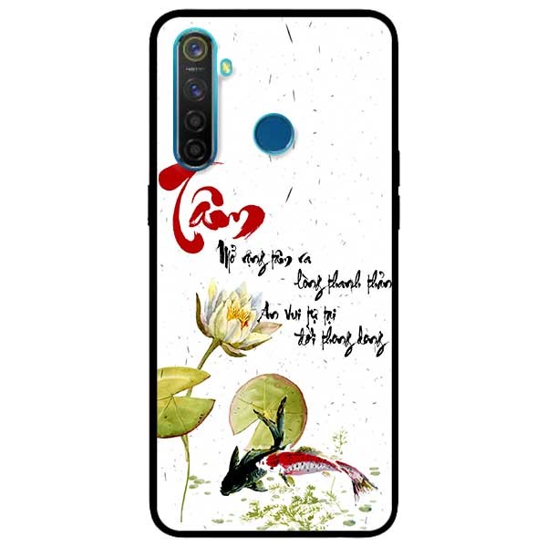 Ốp lưng dành cho Realme 5 , 5s - 5i - 6i - mẫu Thư Pháp Tâm