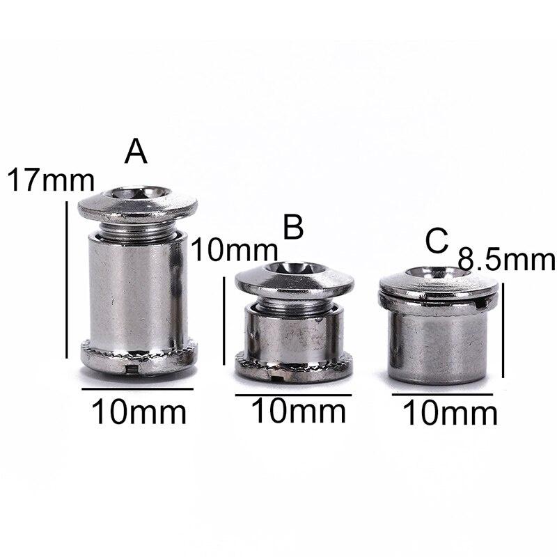 1 pairs of crankset bolts & nuts MTB Mountain Bikes Road Bicycles Chain Wheel Crankset Monolock Double Screws Bolts Nut Parts