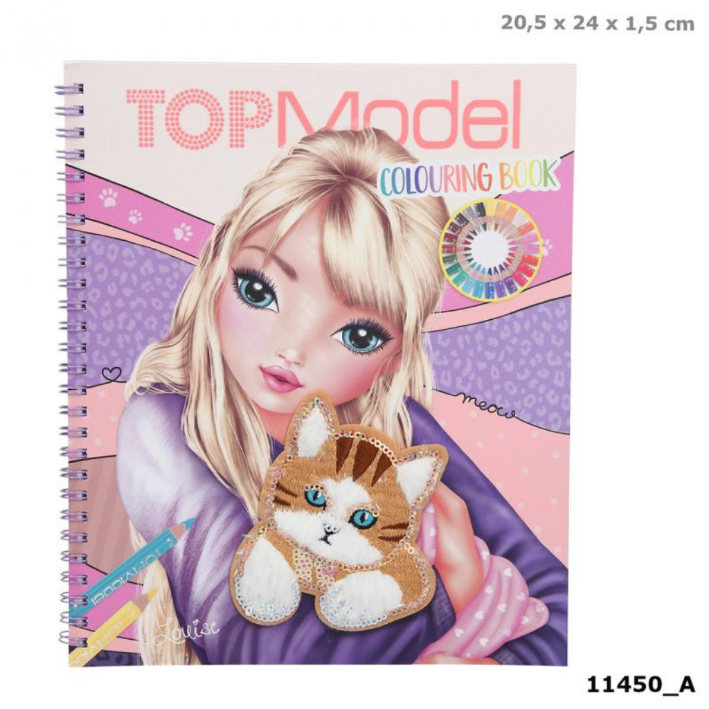 BST tô màu chủ đề Cat kèm sticker Topmodel 11450